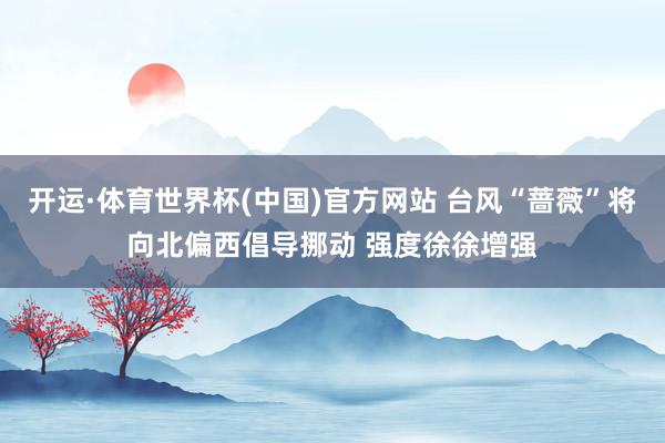 开运·体育世界杯(中国)官方网站 台风“蔷薇”将向北偏西倡导挪动 强度徐徐增强